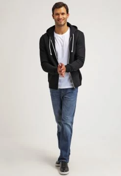 Pier One Hombre Sudadera Con Cremallera - Black -Ofertas Pier One Tienda fb5d3722bb2e417d8d1c79c781652f1f