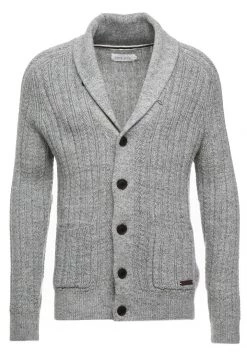 Pier One Chaqueta De Punto - Mottled Dark Grey, Hombre -Ofertas Pier One Tienda fba2109b74be46bdafe437909b97f227