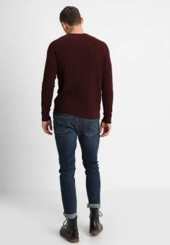 Pier One Hombre Jersey De Punto - Mottled Bordeaux -Ofertas Pier One Tienda fc1817f3db34423ca2bcccf59d46c923