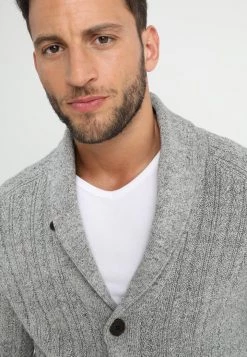 Pier One Chaqueta De Punto - Mottled Dark Grey, Hombre -Ofertas Pier One Tienda fc2bf2dcaa854c1e80502313f108c3f9
